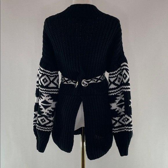 Sachin + Babi Black and White Turtleneck Sweater - Picture 7 of 12